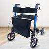 Alloy Multifunctional Shopping Cart with Wheels, Seat, and Brakes for Seniors & Families
