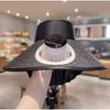 Unisex UV Protection Solar-powered Fan Hat Super Large Brim Lightweight Fishing Hat with Shawl Adjustable Sun Protection Hat