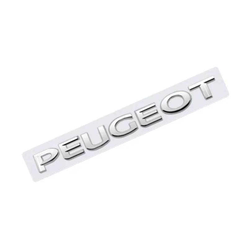 ABS 3D Наклейки с надписями на задний багажник и боковые значки для Peugeot 308 307 207 206 3008 208 407 2008 508 301 107 307 406 4008