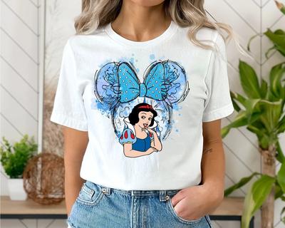 Snow White Watercolor Tshirt Fairest of All Tee Happy Halloween Shirt Halloween Shirt For Women Disney Halloween Shirt