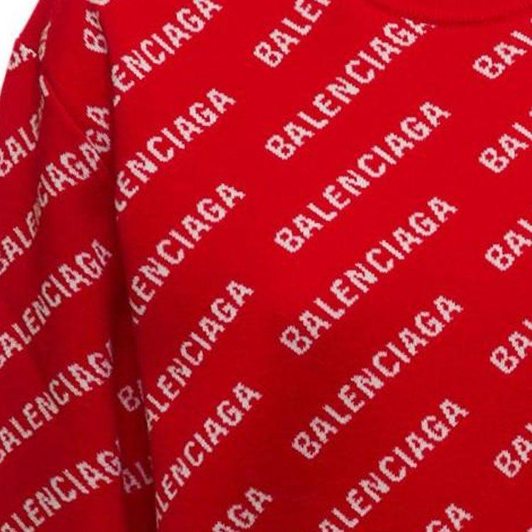 Balenciaga Свитеры Женские Красный Круглый вырез Умеренный Другое 703209T32336090