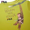 Fila Мальчишеская золотисто-осенняя желтая футболка с коротким рукавом