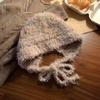 Cute bear ears cat bow plush hat women's autumn and winter warm ear protection Lei Feng hat domestic sales