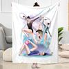 Dancing With Abstract Circles Blankets are suitable for living rooms,making them an ideal choice for outdoor travel and gifts.
