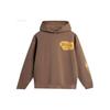 Li Ning Badfive Printed Letter Hoodie Men Hoodies Brown AWDTF31-3