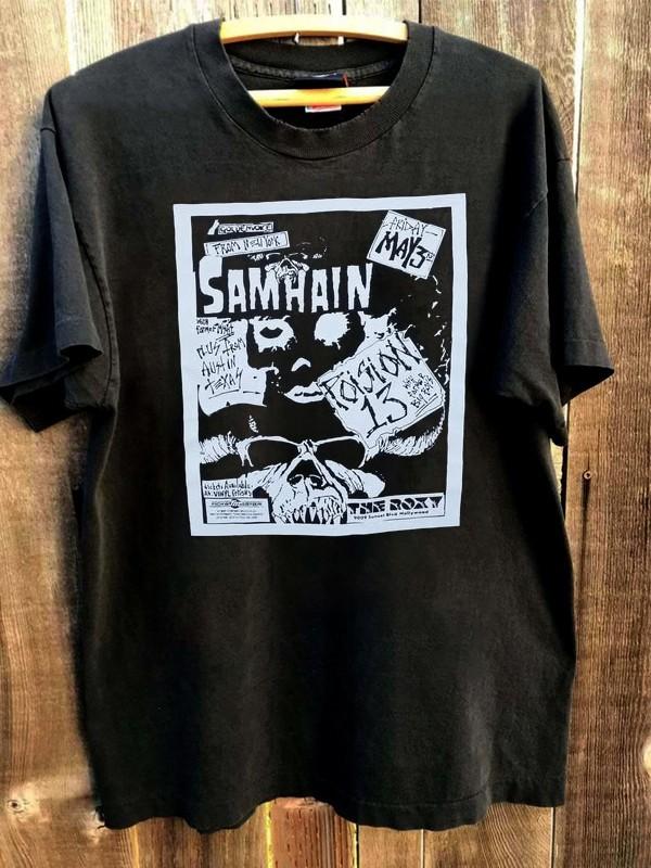 Ремейк футболки Samhain Редкий дизайн Базовая футболка Ретро футболка S2345XL NH27367 Унисекс футболка