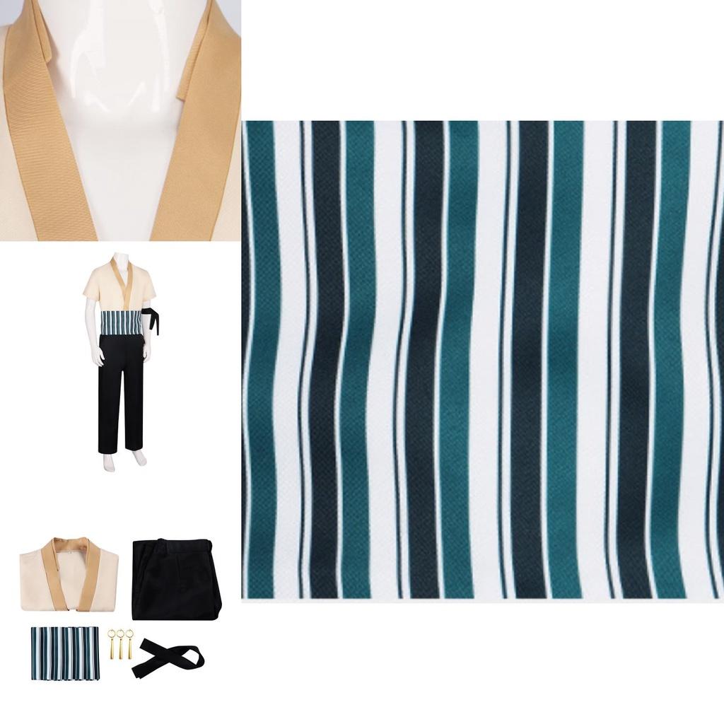 Реалистичная версия костюма для косплея Зоро из фильма One Piece, полный набор для ролевых игр