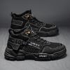 Новый тип грязеотталкивающих анти-мужских рабочих ботинок, нескользящая рабочая обувь, толстые подошвы, походные зимние ботинки, износостойкие, модные
