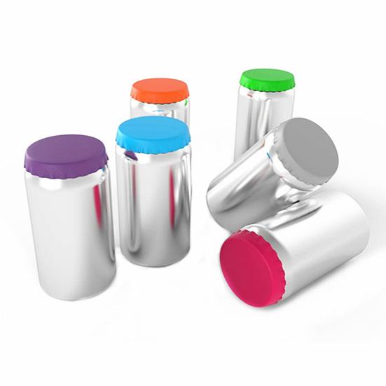 6 шт. крышка банки для газировки, герметичная, герметичная, гибкая, многоразовая, легко моющаяся, силиконовая банка для напитков, однотонный Топпер