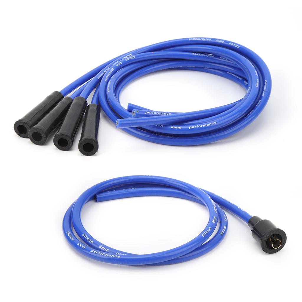8mm Wire 1m Length High Efficiency Stable Ignition Wire Set for 4 Cylinder Cars