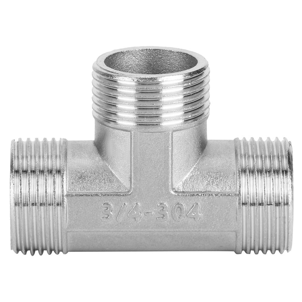 T‑Shape Tee Connector Pipe Fittings 3/4 Male Thread To 3/4 Male Thread To 3/4 Male Thread