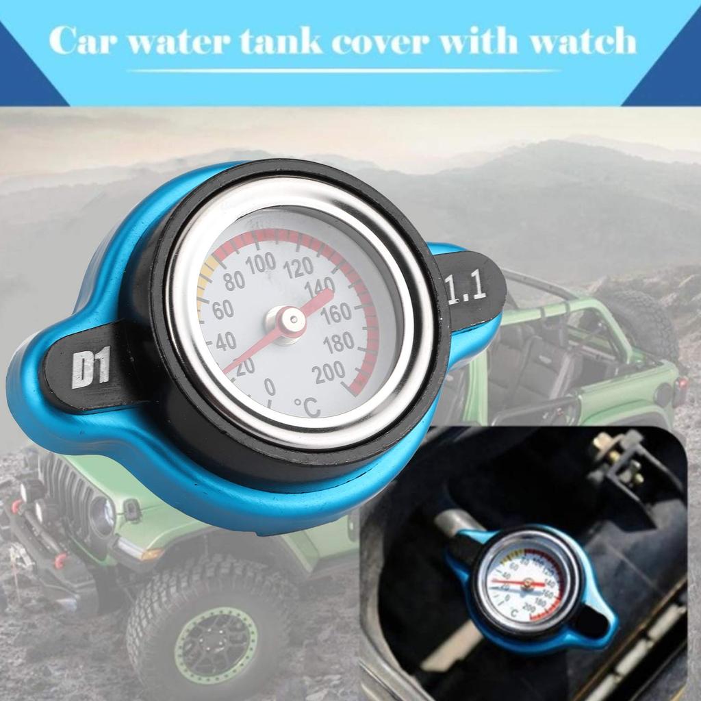 Крышка радиатора автомобиля Универсальная крышка термостата радиатора автомобиля Герметичная крышка бачка с (Большая голова 1,1 бар)