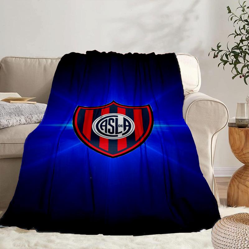 Club Atletico San Lorenzo Portable Blanket/Soft Blanket Bedding Blanket Suitable for Travel Camping Living Rooms Offices Sofas Fan Gifts