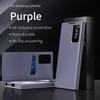 Кожаный чехол-книжка Samsung S25 Ultra с умным окошком и слотом для карт для S23 - Ответ без открытия и защита