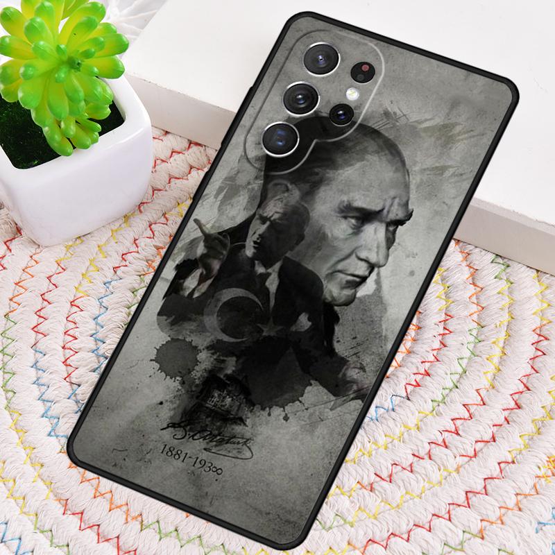 Mustafa Kemal Ataturk soft Silicone Phone Case For Samsung Galaxy note 10 pro S26 S25 S24 S23 S22 S21 Plus S25Ultra Capa Cover