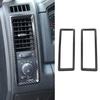 2X Dashboard Side Air Vent Frame Cover Trim for Dodge RAM 2010-2017 Carbn Fiber