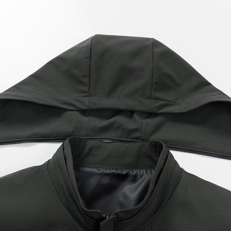 Весна и осень Новая куртка для мужчин среднего возраста Городская повседневная куртка Тонкая куртка для снятия шляпы Мужская куртка