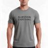 Question Everything Tshirt Summer Casual Cotton Tee Oversized Streetwear Tops Vintage Graphic Print Loose Fit Short Sleeve