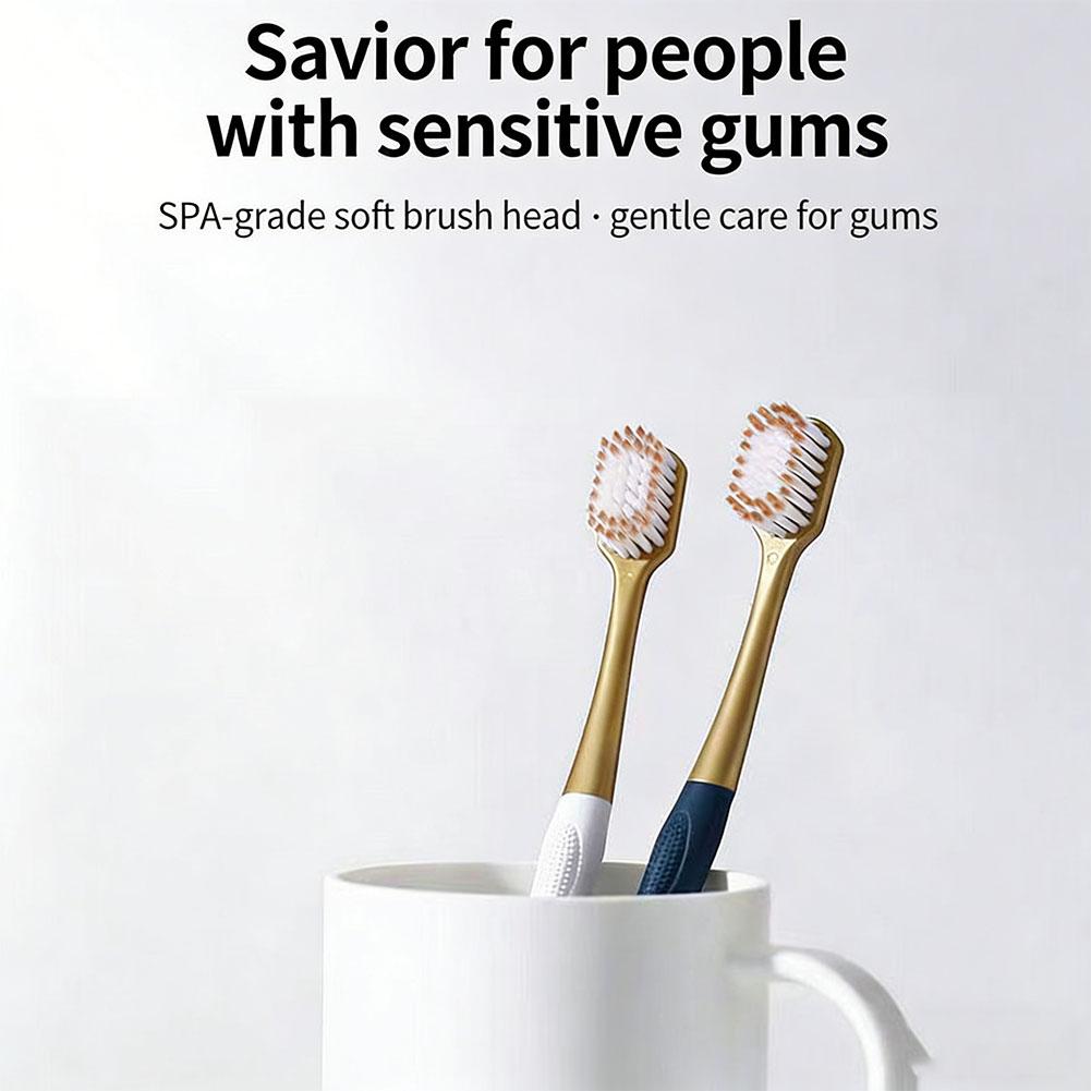 6pcs Soft Bristled Adult Toothbrush Wide Head Dense Silk Gentle on Gums Suitable for Men & Women Aesthetic Value