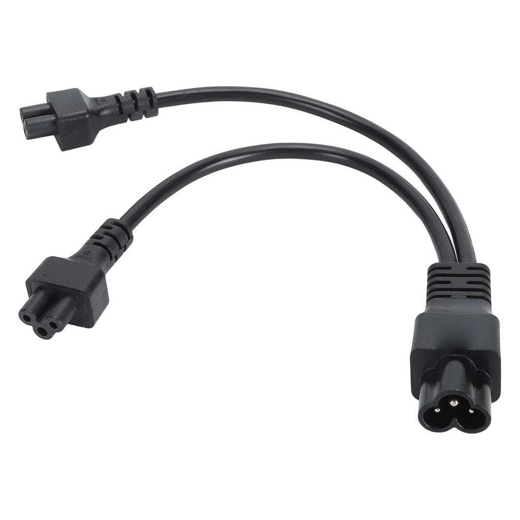 Кабель питания IEC320 C6 Male to Dual C5 Female длиной 30 см, адаптер-разветвитель C6 to 2xC5 Y, кабель питания 2,5 А, 250 В