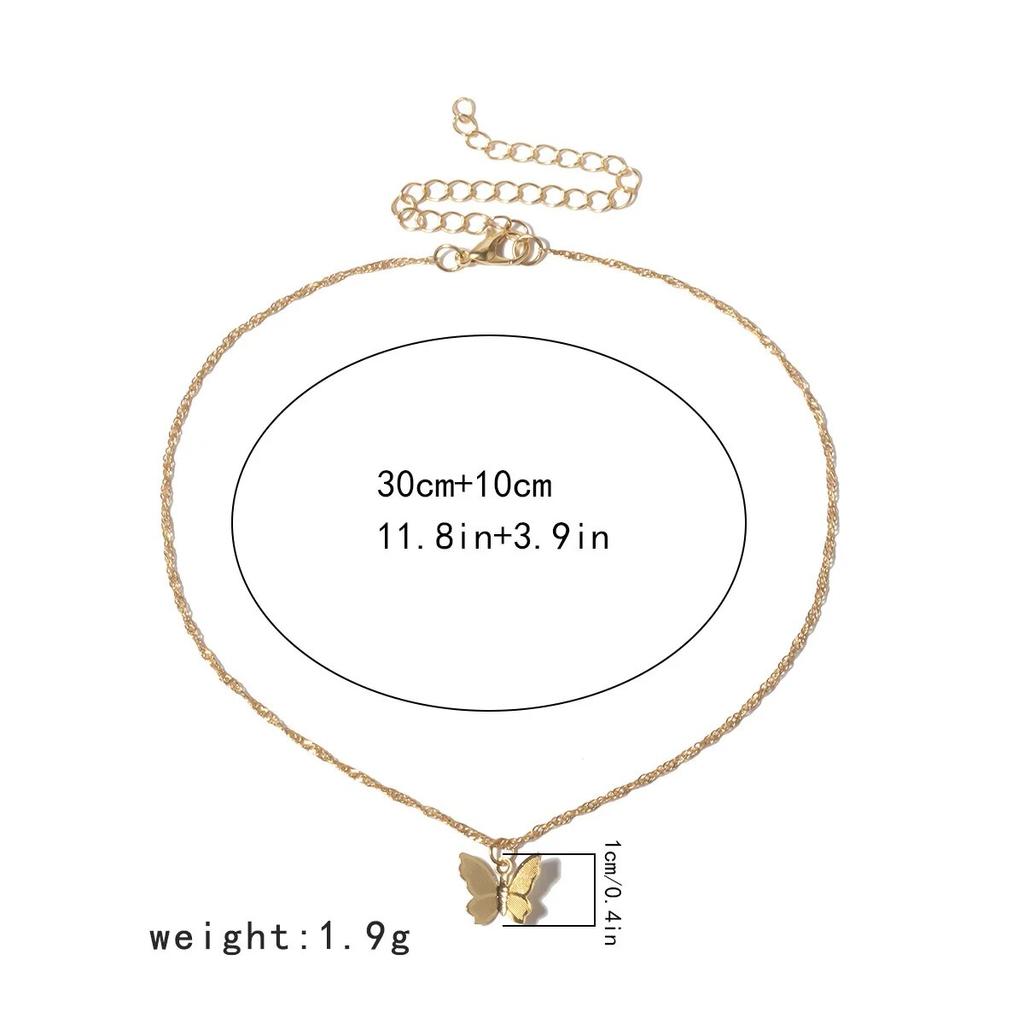 Цирконий кулон-бабочка-колье, светильник, роскошная эстетичная ниша ключицы, посеребренное ожерелье, ювелирные изделия, женские подарки