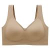 Plus Size Seamless Bra With Jelly Strap Support Wirefree Push-Up Lift Large Breasts Side Bust Control