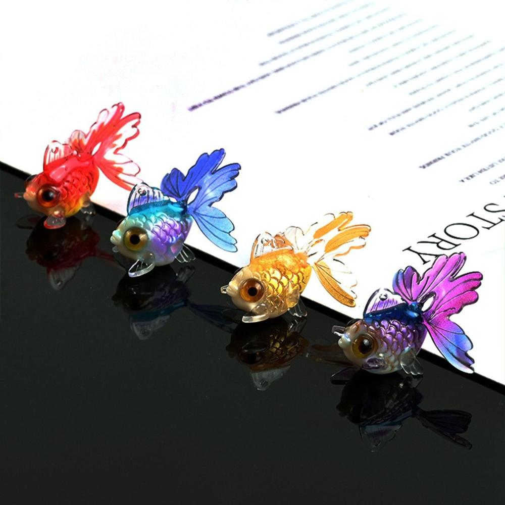 DIY Fairy Garden Acrylic Miniature Decoration Goldfish Ornament Figurines