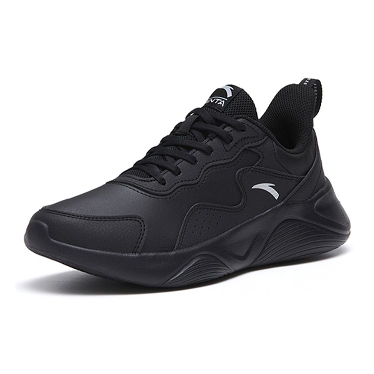 Anta Comfortable Fashionable Non-Slip Durable Low-Top Running Shoes Women Sneakers Black 922245527-4