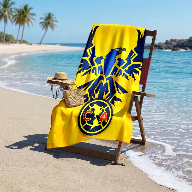 Club Amrica Fashion Beach Towel: Ideal for Summer Adventures Soft, absorbent and quick drying suitable for swimming and bathing