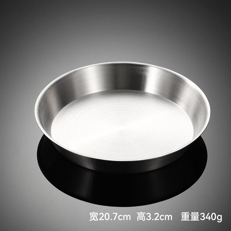 Противень для барбекю из нержавеющей стали 304, тяжелая многофункциональная отшлифованная корейская посуда, противень для выпечки хлеба для домашнего ресторана