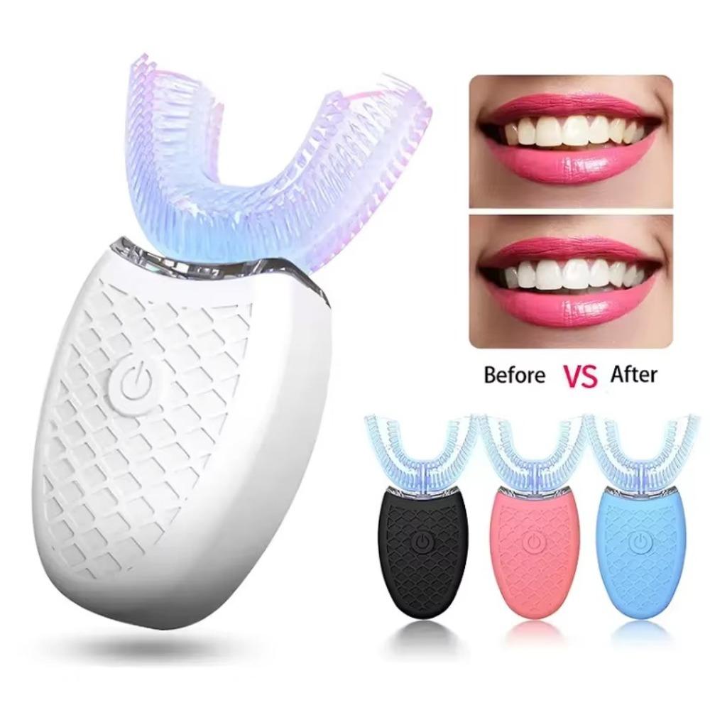 USB Rechargeable U-Shaped Electric Toothbrush Waterproof Teeth Brush Professional Use
