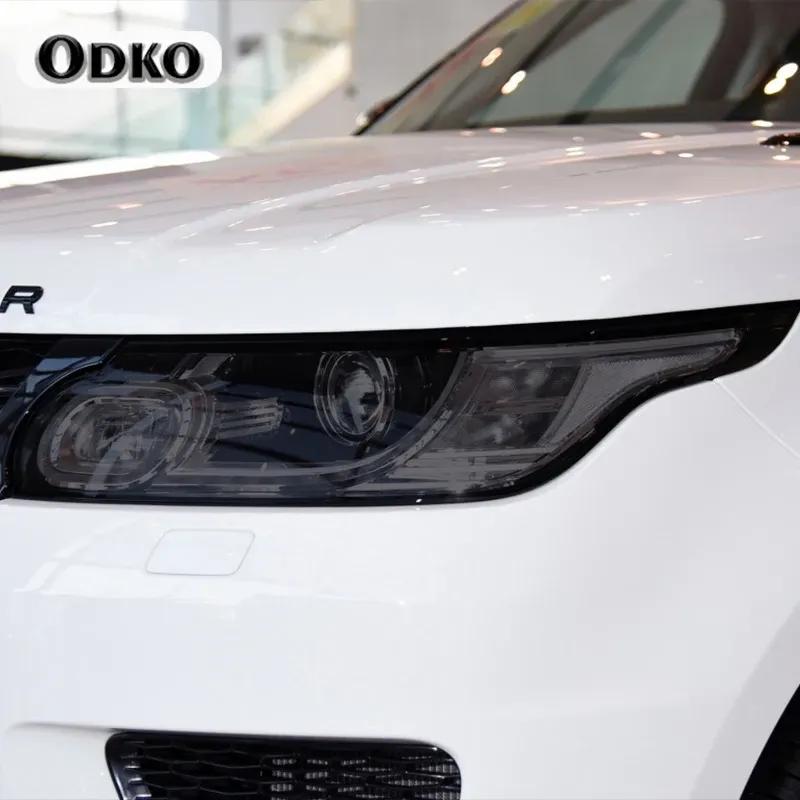Pair Car Headlights Tint Black Protective Film Transparent TPU Stickers Cover For Range Rover Sport L494 2014- Accessories