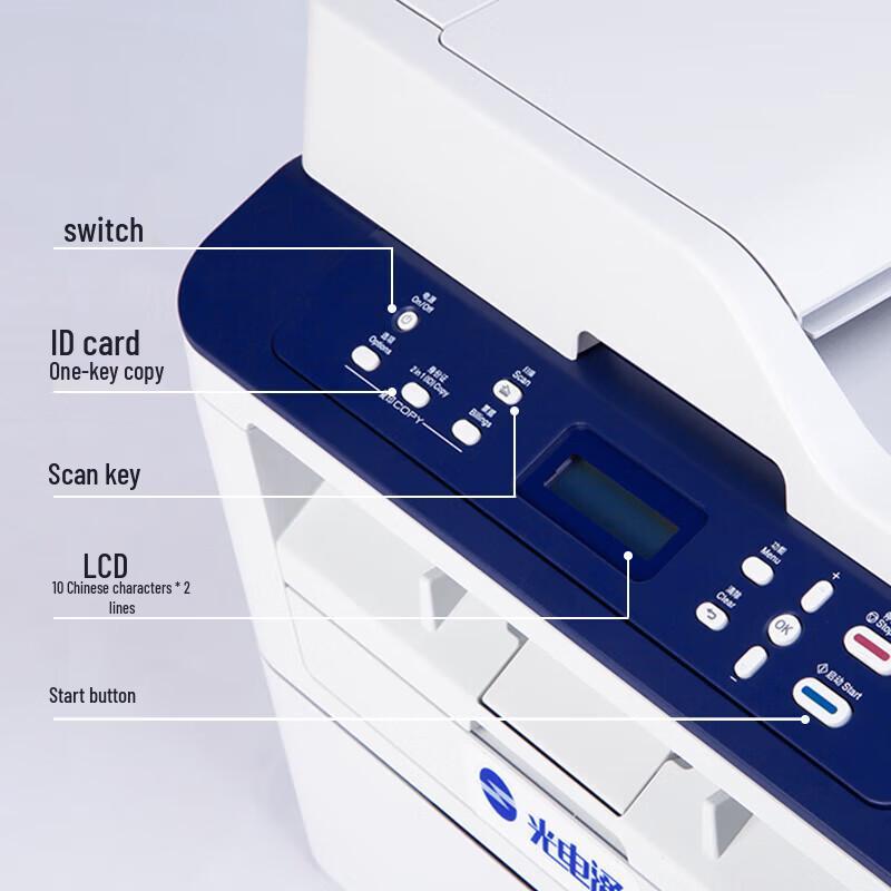TOEC MP3025DN Secure A4 B&W Multifunction Printer CN plug (adapter included)