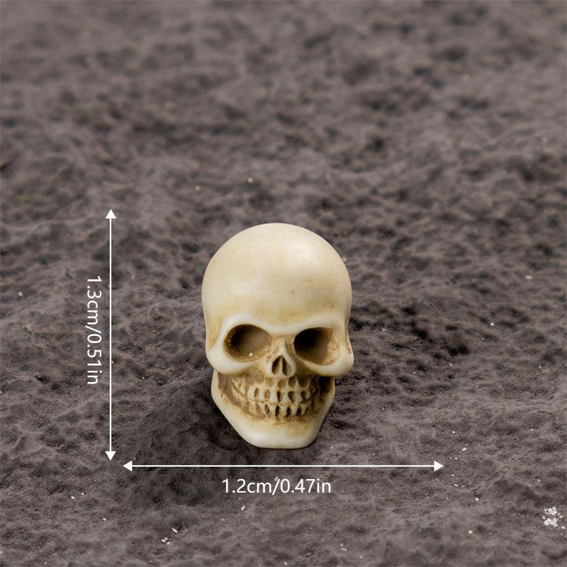 Creative Halloween Horror Skeleton Coffin Micro Landscape Ornaments Party Props Car Desk Decorations Diy Resin Accessories Gifts