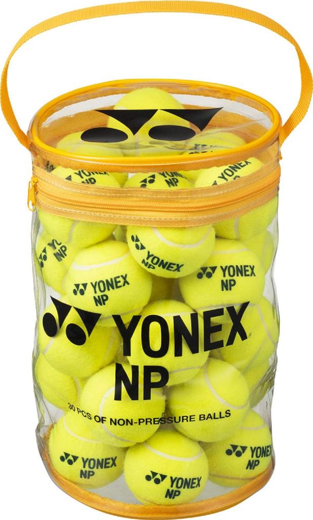 YONEX Теннисный мяч Мяч Желтый Пакет 30 штук Не под давлением TB-NP30