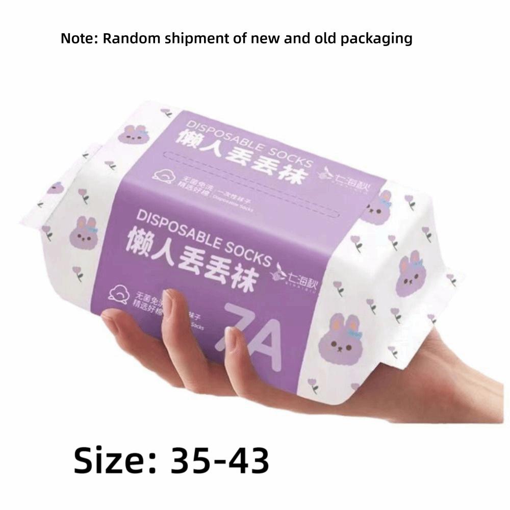 White Black Grey Disposable Socks 35-43 Travel Supplies Socks Disposable Stocking on Business