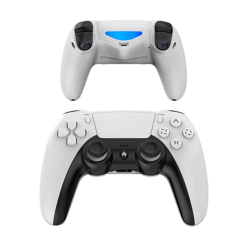 Bluetooth Six-Axis PS4 Controller with Touchpad, Audio Interface, and Motion Sensing for Android, iOS, Computer, and Steam.