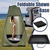 Portable Shower Pan With Drain Hose Foldable Shower Base Outdoor Tent Shower Tray For Outdoor RV Camping Shower Beach Pet Bath
