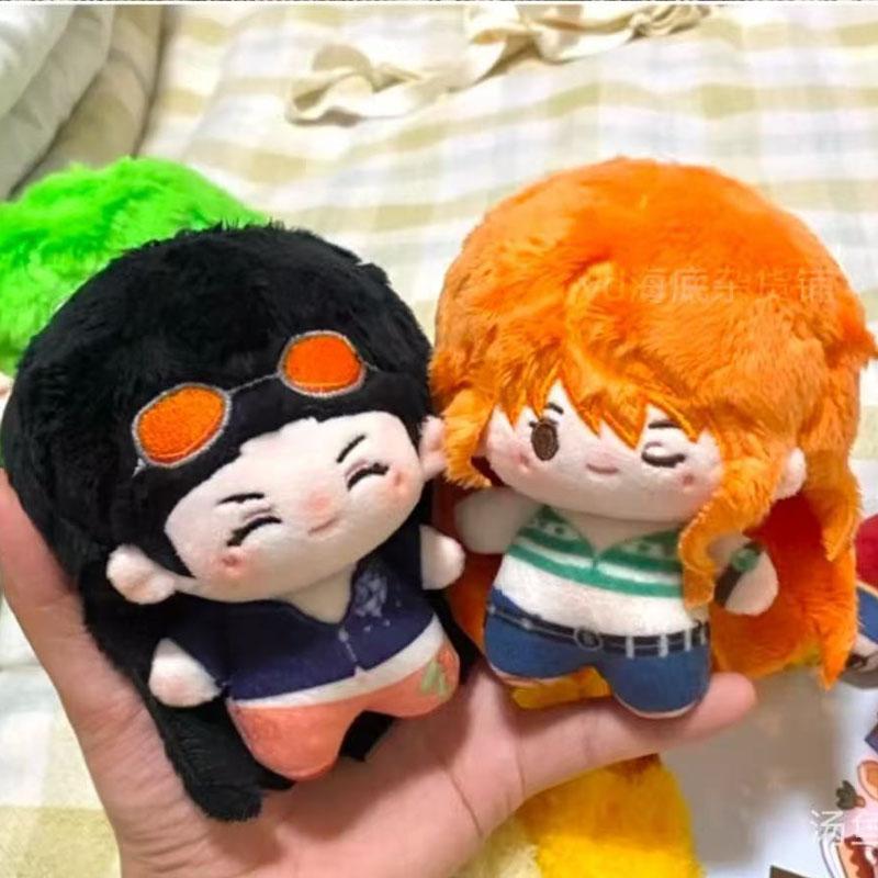 Аниме 10 см One Piece Нами Нико Робин Мини Короткие Ноги Нуну Тело Ладонь Плюшевая Игрушка Мультяшные Любители Коллекционная Игрушка Подарки на День Рождения Любителей