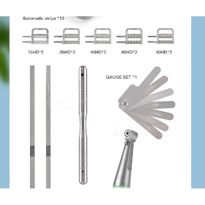 Azdent Contra Angle Handpiece 4:1 Reduction Multi-functional Sets Vertical Reciprocating Interproximal Stripping