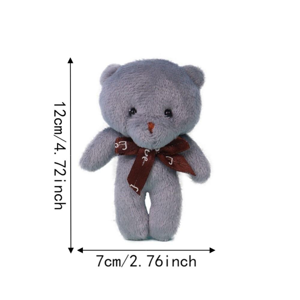 10Pcs Cartoon Animal Little Bear Plush Toy Stuffed Bear Plush Dolls Holiday Gift