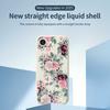 For iPhone 16e Case Flower Cluster Pattern Printing Straight Edge TPU Phone Back Cover