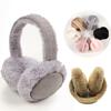 Cold Protection Women Men Fluffy Ear-Muffs Foldable Earflaps Winter Warm Soft Plush Earmuffs