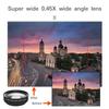 Universal Accessories 0.45x 49uv 37mm Super Wide-Angle + Macro HD Lens Mobile Phone Lens Lens Clip
