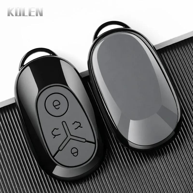 TPU Car Key Case Cover Fob For Geely EX2 GEOME EX2 MMEX2 Max 2025 2026 Exploration Youth Version 4 Button Protected Holder Shell