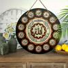 Wooden Hanging Decorative Sign, Indoor or Garden Decorations, 2D Flat Pendants, Housewarming Gifts for friends,The Pattern Is Arabic