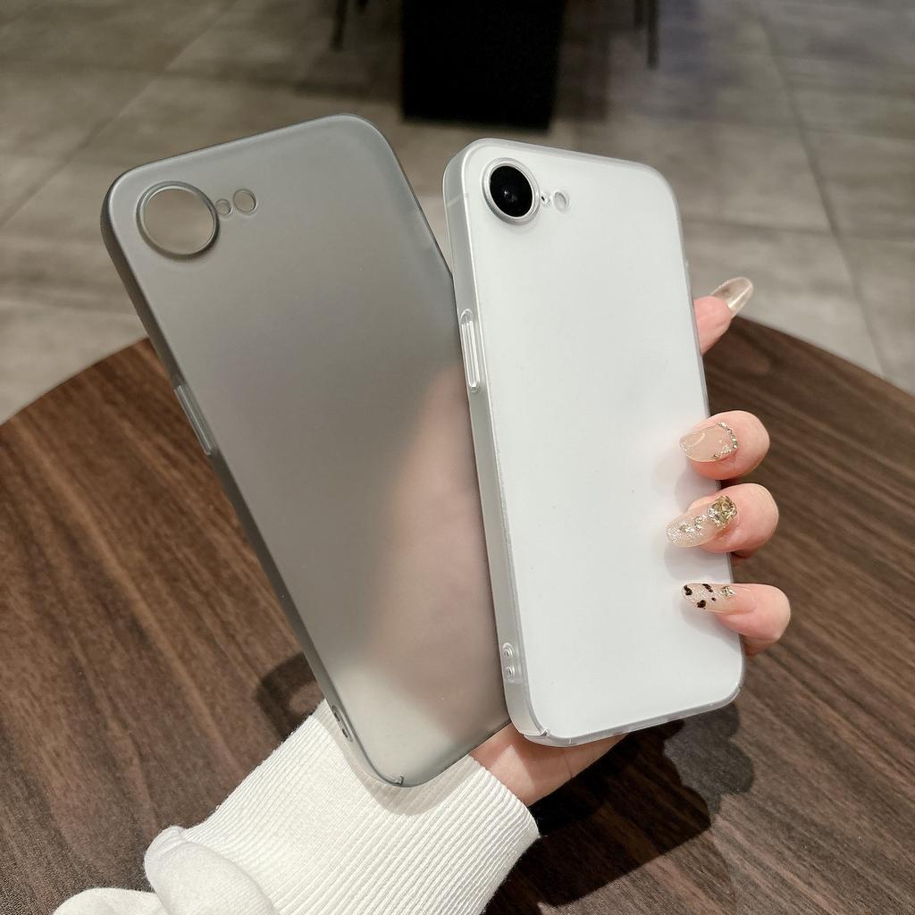 Ультратонкий матовый противоударный чехол из поликарбоната для iPhone 16E SE4 15 14 13 12 11 Pro Max Plus Беспроводная зарядка Матовый прозрачный чехол