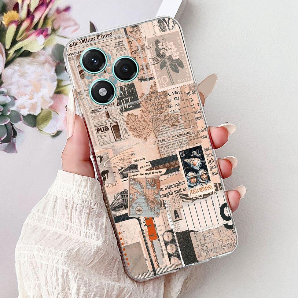 Clear For Honor 400 Lite Case ABR-NX1 Cute Cartoon Luxury Fashion Cool Soft TPU Bumper Cover For Honor 400Lite Phone Case Funda