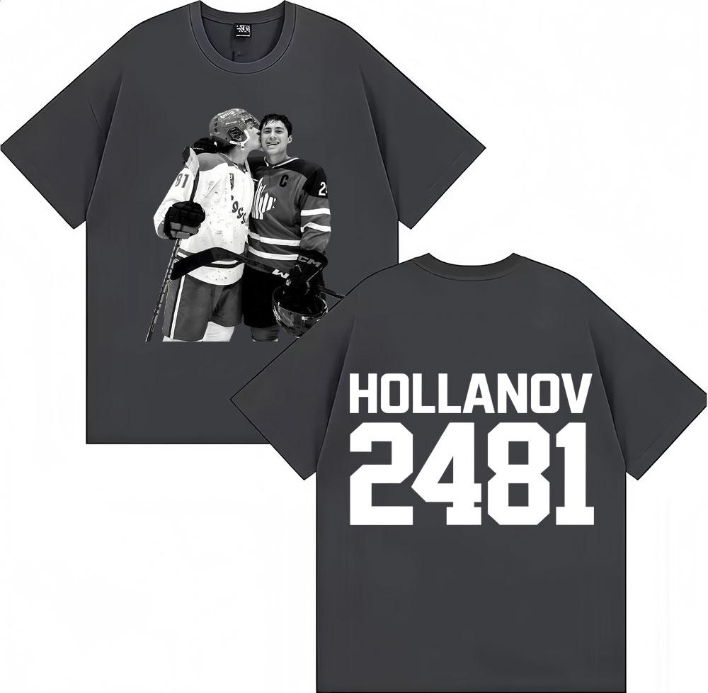 2026 Hot Heated Rivalry Shane Hollander Ilya Rozanov Hollanov 2481 T Shirts Men Vintage Fashion T Shirt Cotton Male Tshirt