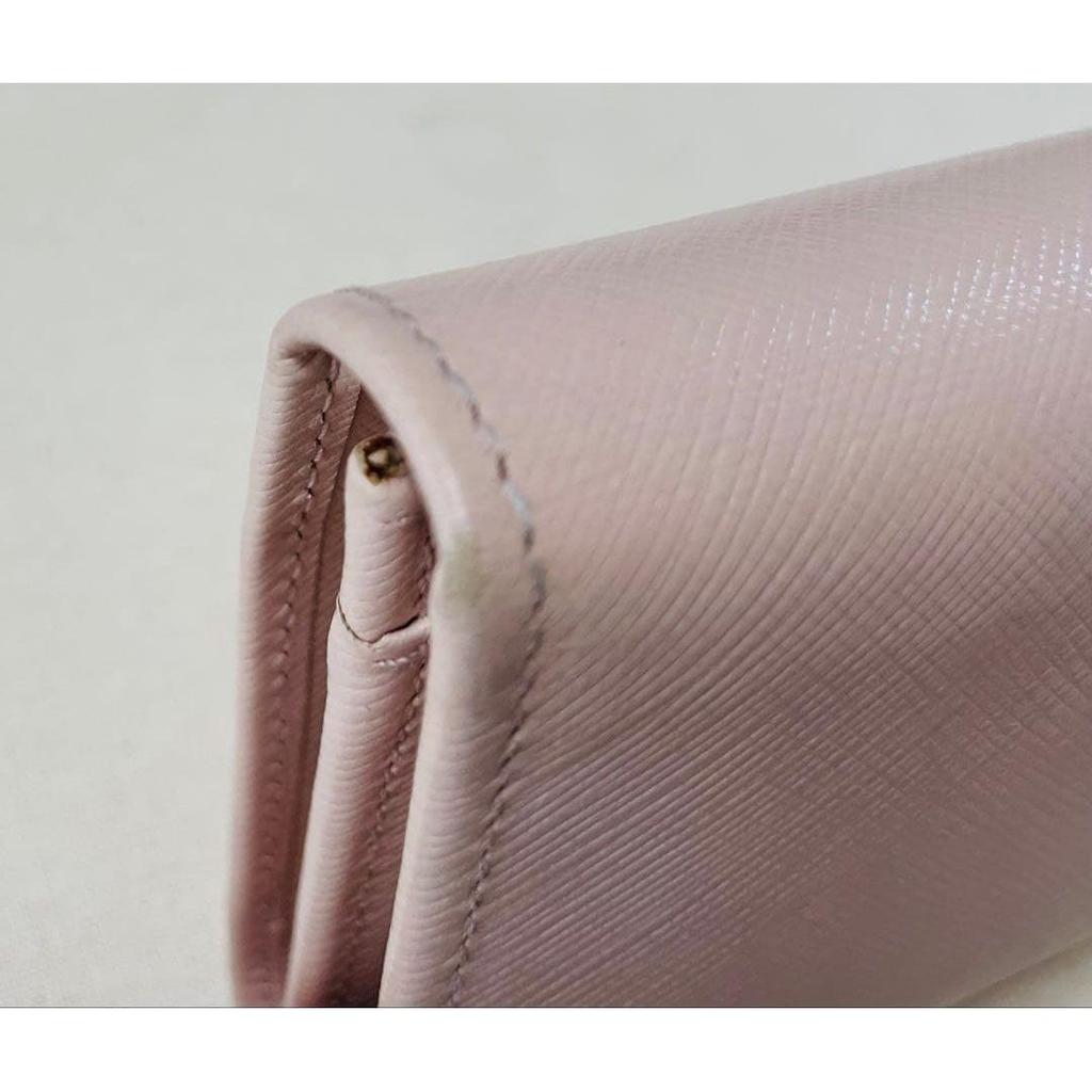Used Salvatore Ferragamo Women's Long Wallet Pink With Box